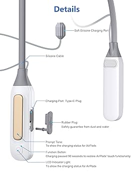 Amazon | Abbeautiu AirPods ポータブル充電器 AirPods 1/2/3